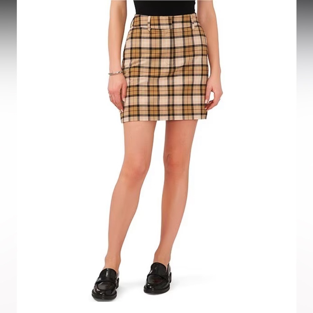 NWT 1. STATE
Windowpane Plaid Mini Skirt